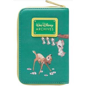 Disney Loungefly Bambi Walt Disney Archives Zip Around Wallet